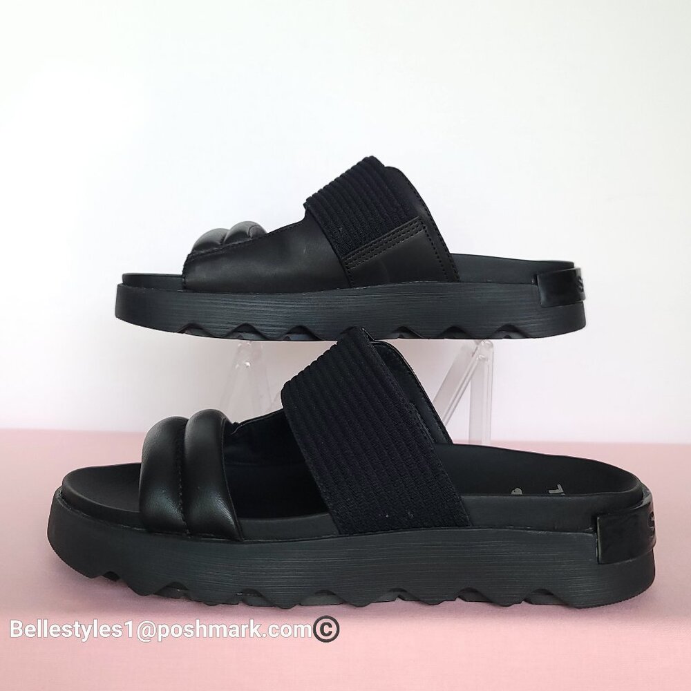 SOREL Viibe Fabric & Leather Platform Two-Straps Slip-On Slide- Women’s Size 9.⭐ - Picture 12 of 16